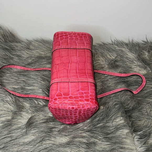 Vintage Dooney & Bourke Hot Pink “Nile” Barrel Purse - Picture 6 of 7